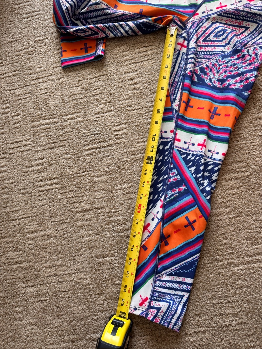 FP Movement Ashford Lose Control 7/8 leggings S Vibrant Geometric Eclectic Boho - Picture 15 of 16